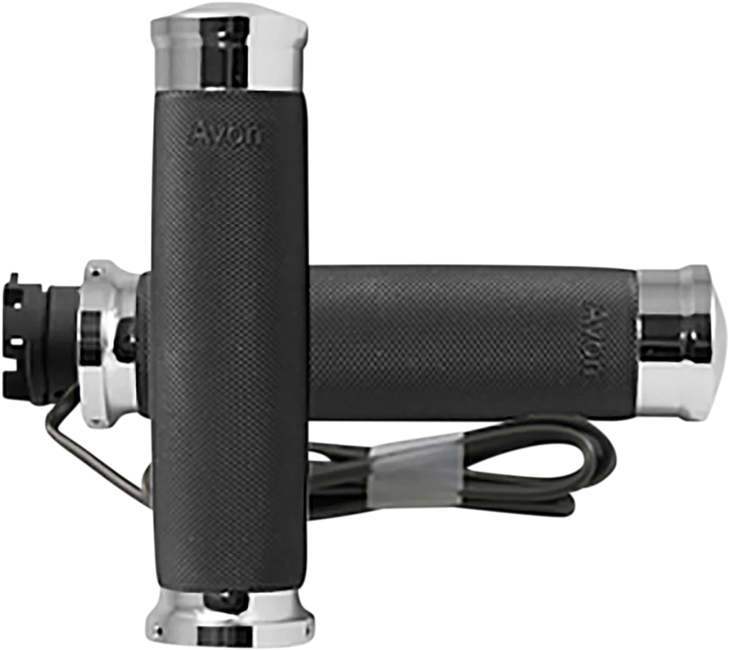 Avon Grips Grips - Heated - Custom Contour - Indian - Chrome IN-S-CC-85-C-H - Main Product View