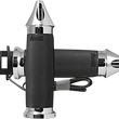 Load image into Gallery viewer, Avon Grips Grips - Heated - Custom Contour - Spike - Indian - Chrome MT-IN-CC-85-S-H - Main Product View