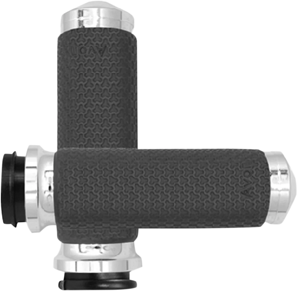 Avon Grips Grips - Memory Foam - Large - TBW - Chrome MF-63B-CH-FLY - Main Product View