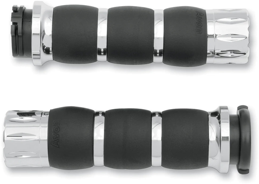 Avon Grips Grips - Rival Velvet Air - TBW - Black AIR-96-AN-FL-RI - Side View