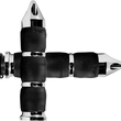 Load image into Gallery viewer, Avon Grips Grips - Spike Air - Cushioned - Chrome IN-TO-AIR-90C-S - Main Product View