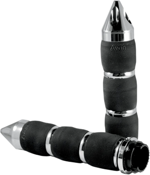 Avon Grips Grips - Spike Air - Cushioned - Touring - Chrome MT-AIR-90-CH-SP - Main Product View