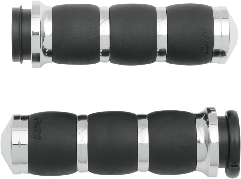 Avon Grips Grips - Velvet Air - Throttle Boss - Black AIR-96-BOSS - Side View