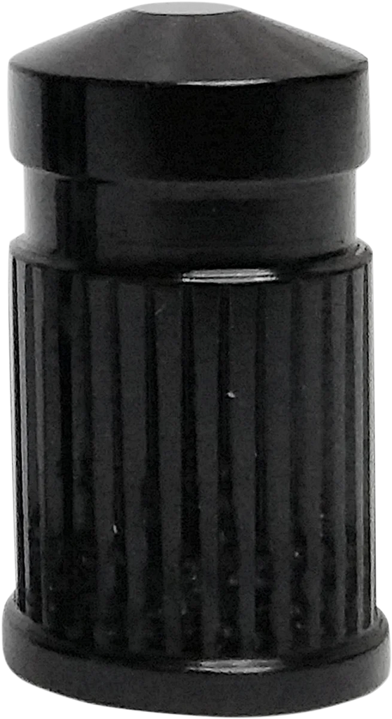 Avon Grips Valve Stem Cap - Round - Black - Anodized SVC-307-ANO - Main Product View