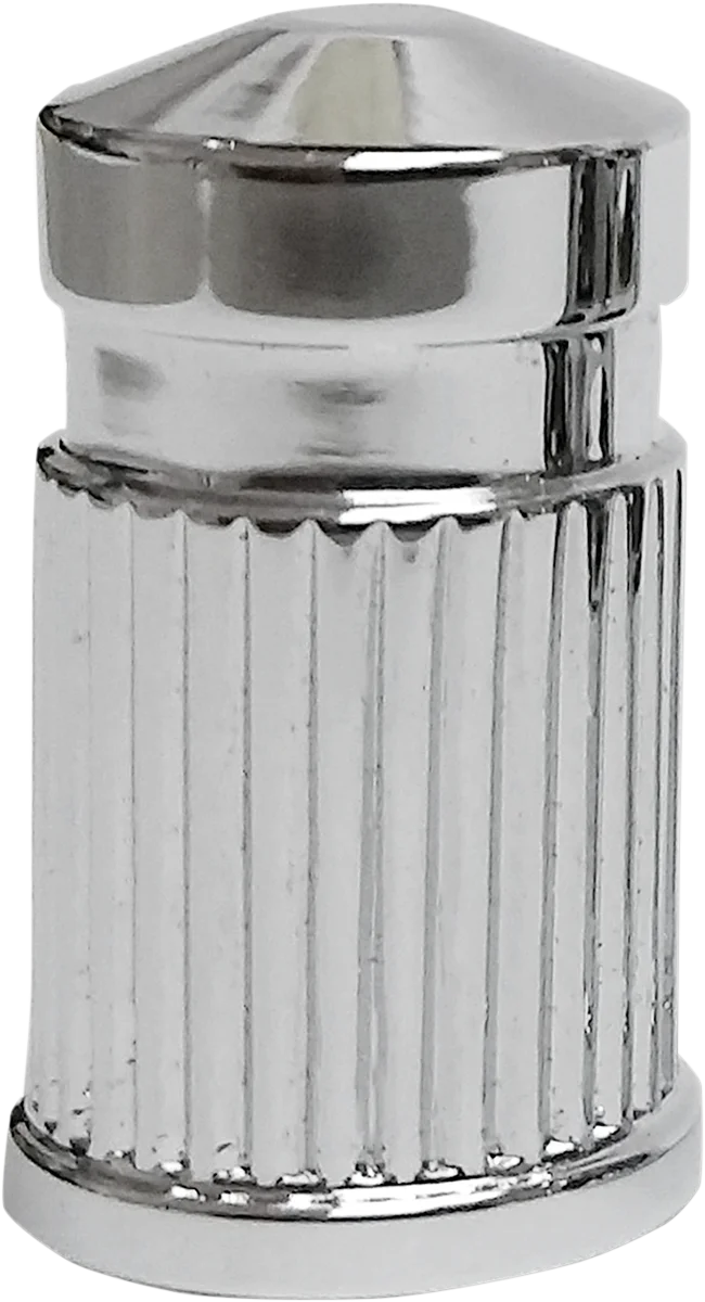Avon Grips Valve Stem Cap - Round - Black - Anodized SVC-307-ANO - Side View