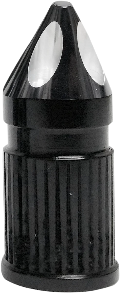 Avon Grips Valve Stem Cap - Spike - Black - Anodized SVC-308-ANO-SPK - Main Product View