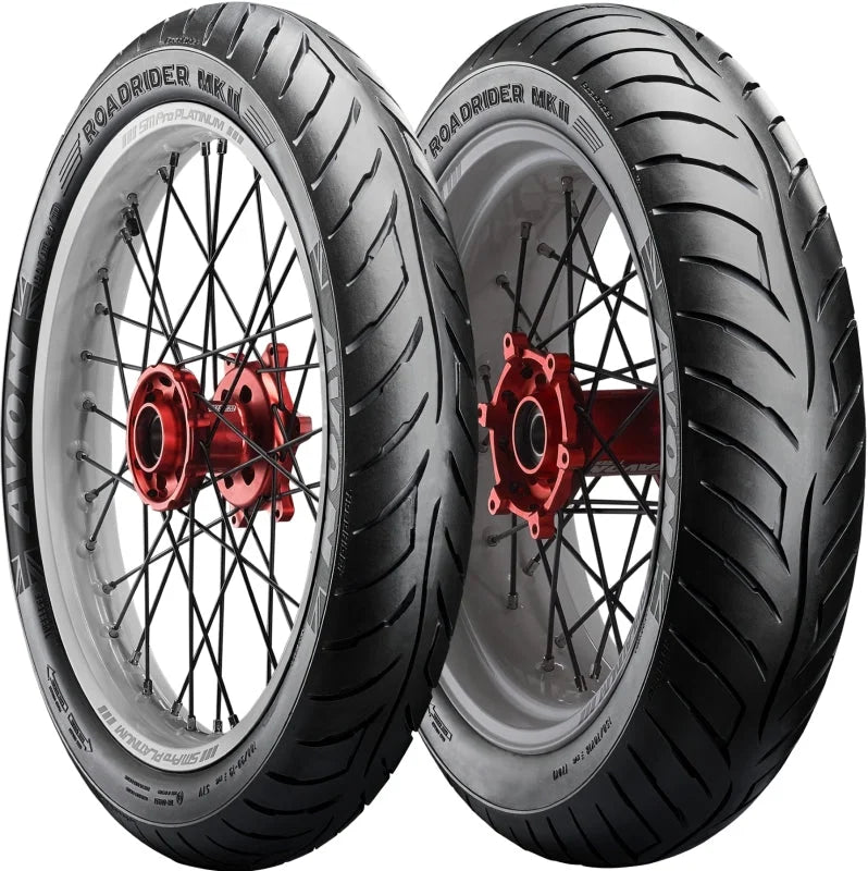 Avon Roadrider MKII F/R Tire - 100/90-18 56V TL 1KL