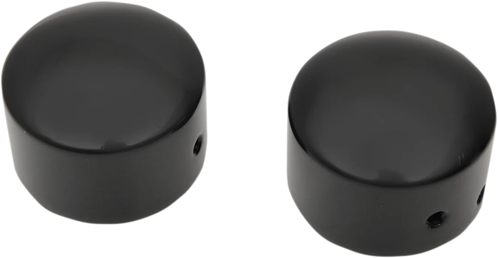 Axle Caps - Black - Front DragSpecialties W16-0331GB - Main Product View