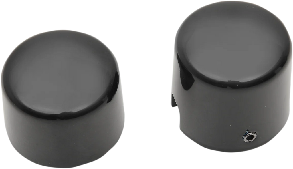 Axle Caps - Black - Rear - '00-'07 Softail DragSpecialties W16-0333GB - Main Product View