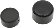 Load image into Gallery viewer, Axle Caps - Black - Rear DragSpecialties W16-0332GB - Main Product View