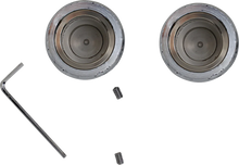 Load image into Gallery viewer, Axle Caps - Chrome - Front DragSpecialties 16-0217-BC114 - Side View