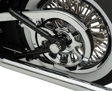 Load image into Gallery viewer, Axle Caps - Chrome - Rear DragSpecialties W16-0332 - Back View