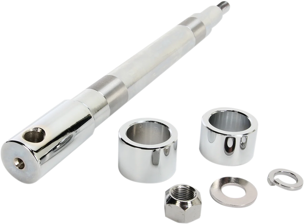 Axle Kit - Front - Chrome - '00-'07 FLT DragSpecialties 16-0324NU - Main Product View