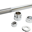Load image into Gallery viewer, Axle Kit - Front - Chrome DragSpecialties 16-0307NU - Main Product View