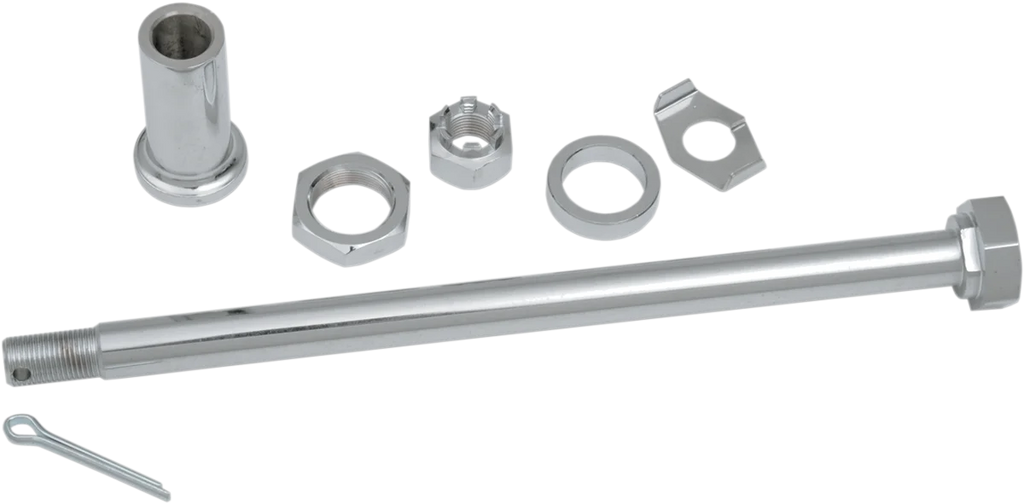 Axle Kit - Rear - Chrome - '67-'72 BT DragSpecialties 16-0268-BC - Main Product View