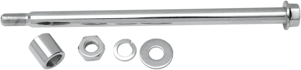 Axle Kit - Rear - Chrome - '80-'86 BT DragSpecialties 16-0270-BC - Main Product View