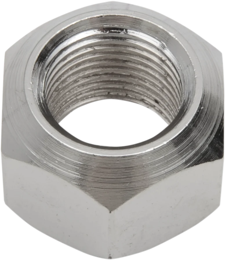 Axle Nut - Rear - Chrome DragSpecialties W16-0339-HWN - Side View