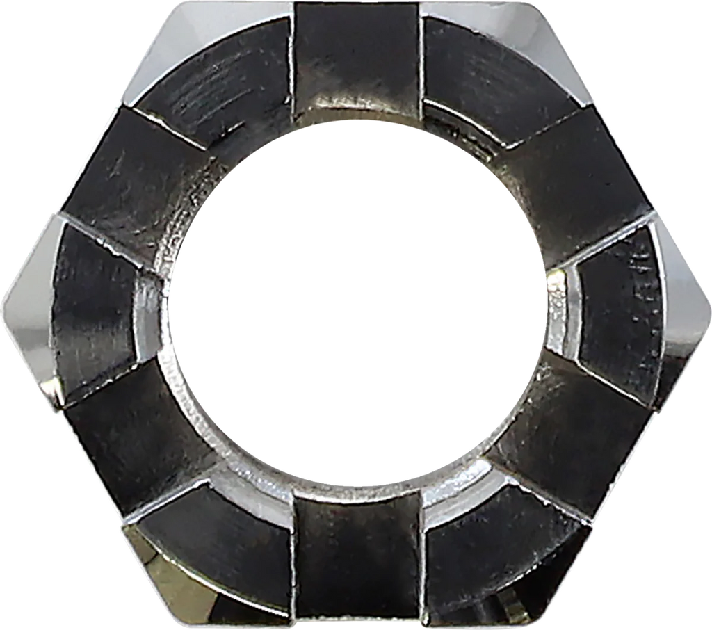 Axle Nut - Rear - Chrome DragSpecialties W16-0348-HWN - Side View