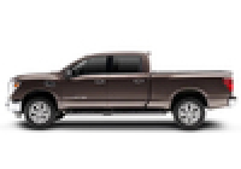 BAK 16-20 Nissan Titan XD 6ft 6in Bed (w or w/o Track System) BAKFlip MX4 Matte Finish - Side View