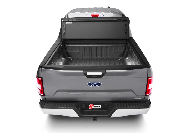 BAK 2021+ Ford F-150 Regular/Super Cab & Super Crew (4DR) BAKFlip MX4 6.5ft Bed Cover - Matte Finish - Back View