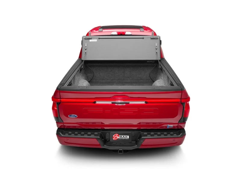 BAK 21-22 Ford F-150 (Incl. 2022 Lightning) BAKFlip MX4 5.7ft Bed Cover - Matte Finish - Back View