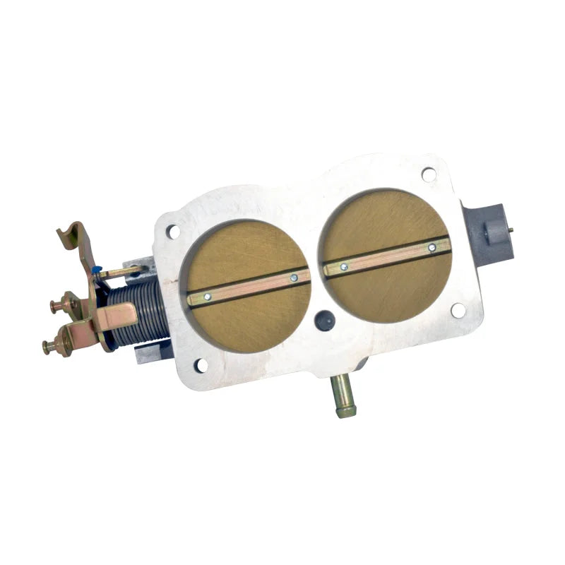 BBK 04-06 Dodge Ram SRT Truck Twin 67mm Throttle Body BBK Power Plus Series - Side View