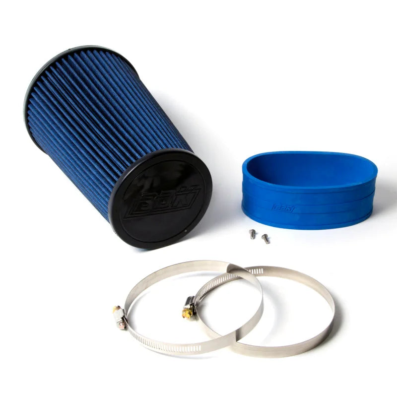BBK 05-09 Ford Mustang 4.6 GT Cold Air Intake Kit - Titanium Silver Finish (CARB EO 05-06 Only) - Side View