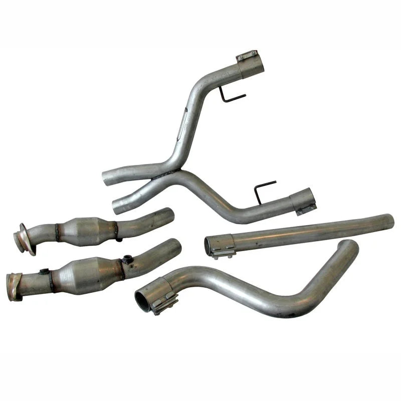 BBK 05-09 Mustang 4.0 V6 True Dual Cat Back Exhaust Conversion Kit With X pipe - Main Product View