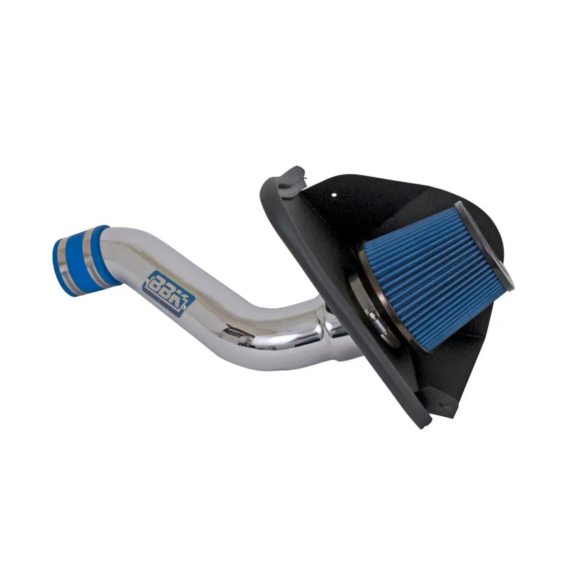 BBK 05-10 Challenger Charger 3.5 V6 Cold Air Intake - Chrome Finish - Back View