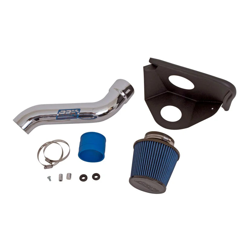 BBK 05-10 Challenger Charger 3.5 V6 Cold Air Intake - Chrome Finish - Installation View