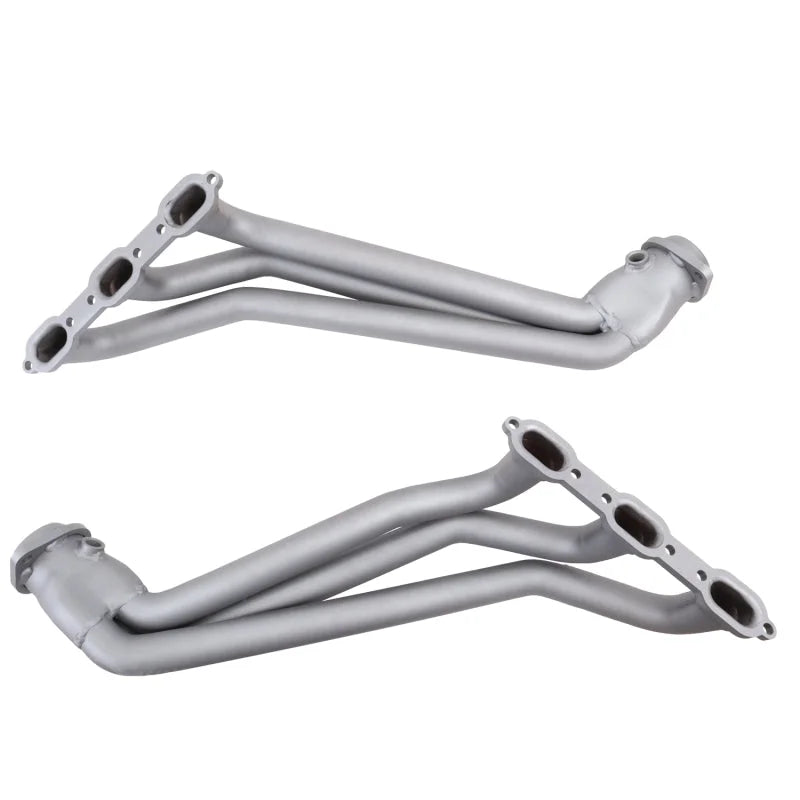 BBK 05-10 Dodge Challenger V6 Long Tube Exhaust Headers And Y Pipe And Converters - 1-5/8 Chrome - Additional View 6