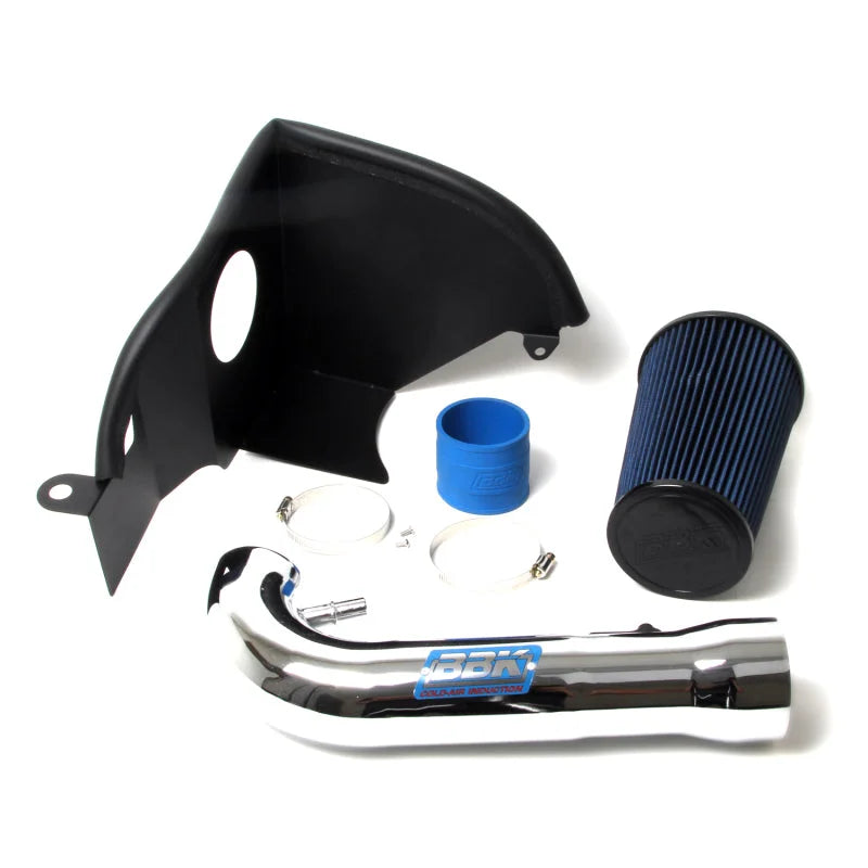 BBK 05-10 Mustang 4.0 V6 Cold Air Intake Kit - Chrome Finish - Side View
