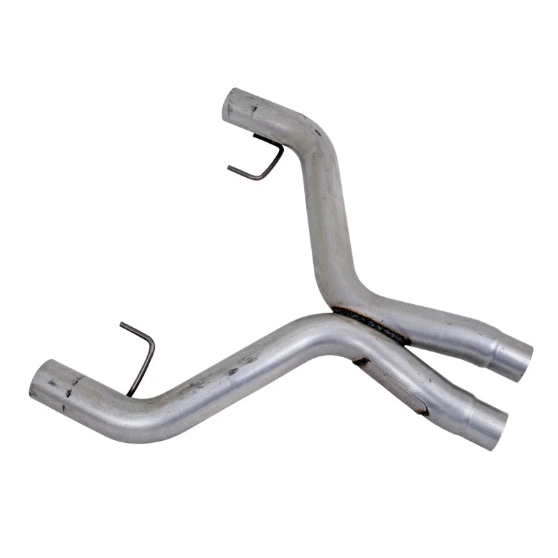 BBK 05-10 Mustang 4.6 GT High Flow X Pipe With Catalytic Converters - 2-3/4 - Side View