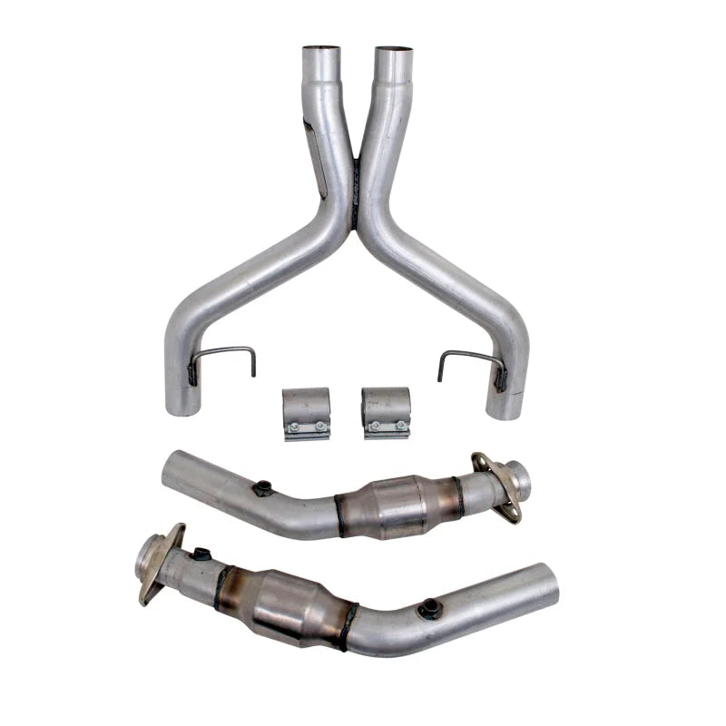 BBK 05-10 Mustang 4.6 GT High Flow X Pipe With Catalytic Converters - 2-3/4 - Additional View 7