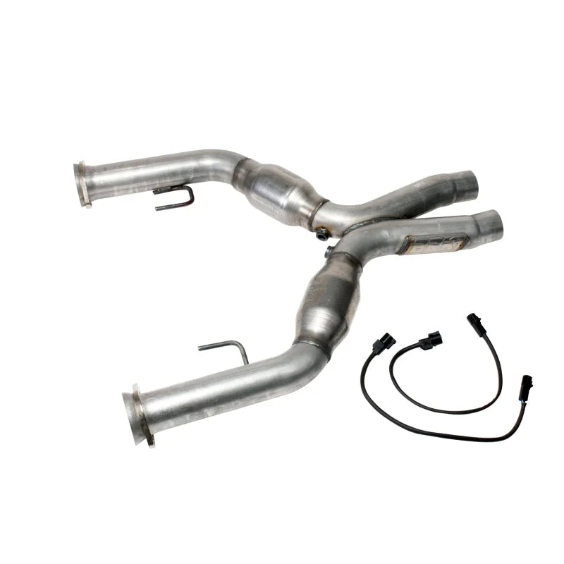BBK 05-10 Mustang 4.6 Short Mid X Pipe With Catalytic Converters 2-3/4 For BBK Long Tube Headers - Main Product View