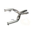 Load image into Gallery viewer, BBK 05-10 Mustang 4.6 Short Mid X Pipe With Catalytic Converters 2-3/4 For BBK Long Tube Headers - Side View