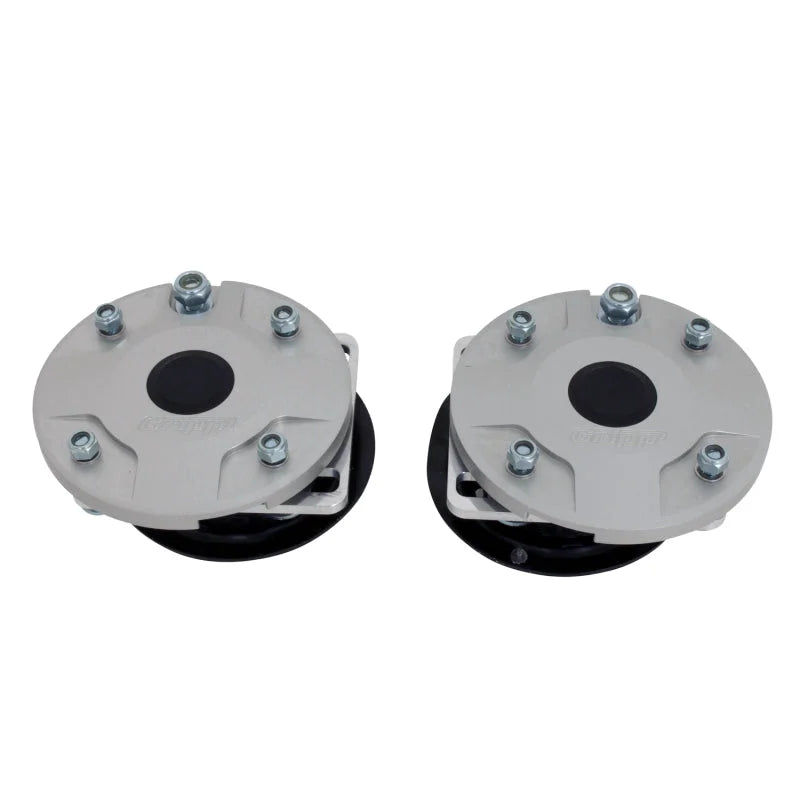 BBK 05-14 Mustang Caster Camber Plate Kit - Silver Anodized Finish - Main Product View