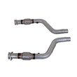 Load image into Gallery viewer, BBK 05-15 Dodge Challenger Charger Short Mid X Pipe w/Catalytic Converters 2-3/4 For LT Headers - Side View