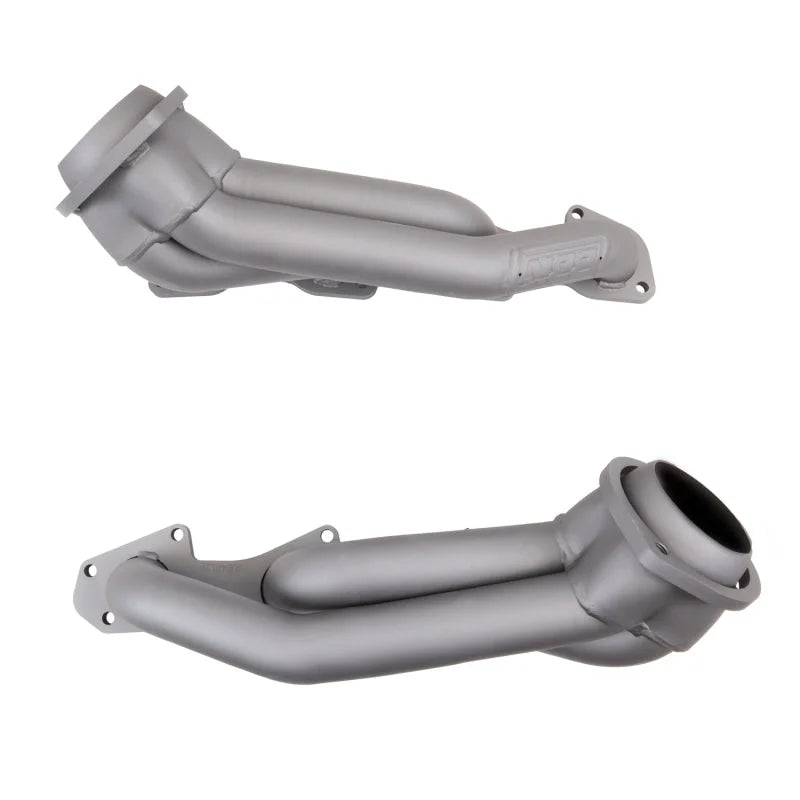 BBK 05-15 Dodge Challenger/Charger 5.7 Hemi Shorty Tuned Exhaust Headers - 1-3/4 Titanium Ceramic - Back View