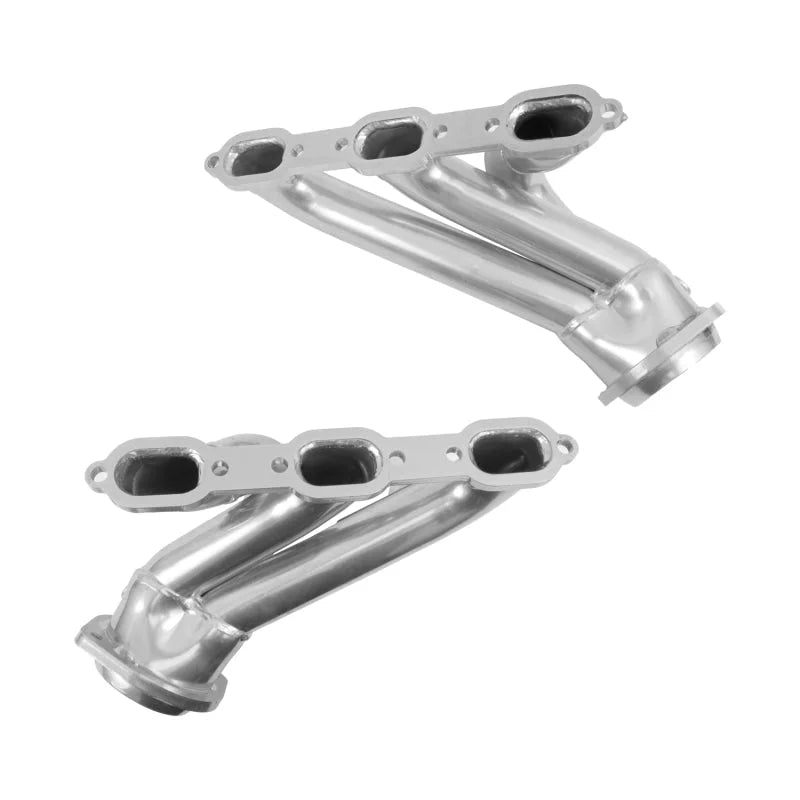 BBK 06-10 Dodge Charger / Chrysler 300 3.5L V6 1-5/8 Shorty Tuned Length Headers - Silver Ceramic - Side View