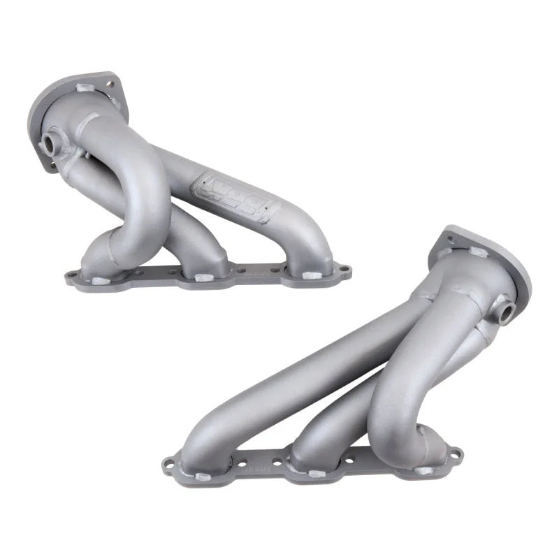 BBK 06-10 Dodge Charger / Chrysler 300 3.5L V6 1-5/8 Shorty Tuned Length Headers - Titanium Ceramic - Side View