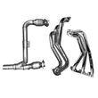 Load image into Gallery viewer, BBK 07-11 Jeep 3.8 V6 Long Tube Exhaust Headers And Y Pipe And Converters - 1-5/8 Chrome - Main Product View