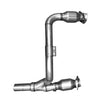Load image into Gallery viewer, BBK 07-11 Jeep 3.8 V6 Long Tube Exhaust Headers And Y Pipe And Converters - 1-5/8 Silver Ceramic - Side View