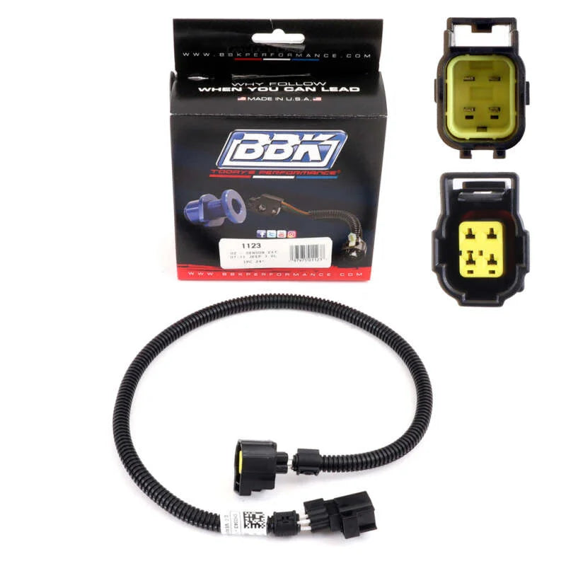 BBK 07-11 Jeep Wrangler 3.8L O2 Sensor Wire Harness Extension (1pc) 24 for BBK Long Tubes 4050/40500 - Main Product View