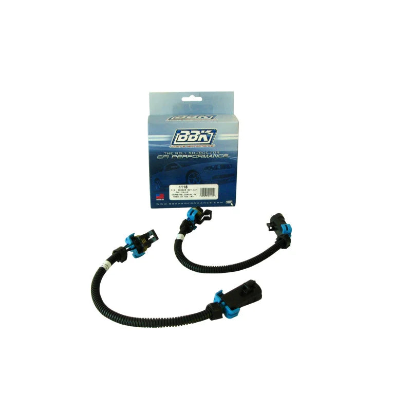 BBK 08-15 GM Corvette Camaro O2 Sensor Wire Harness Extensions 12 (pair) - Side View