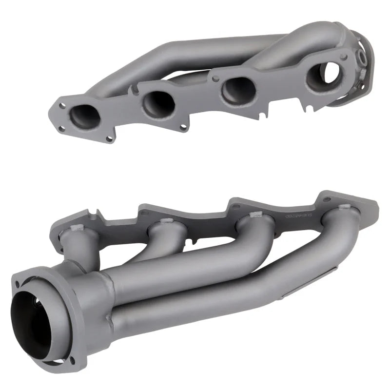 BBK 09-20 Dodge Challenger Hemi 5.7L Shorty Tuned Length Exhaust Headers - 1-3/4in Titanium Ceramic - Back View
