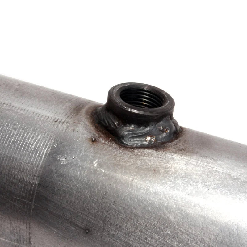 BBK 09-20 Dodge Challenger/Charger 5.7L Hemi 3in Mid Pipe w/ Converters - Side View