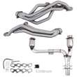 Load image into Gallery viewer, BBK 09-24 Ram 1500 Hemi 5.7L 1-3/4 Long Tube Headers w/High Flow Catted Y-Pipe (Ti Ceramic)