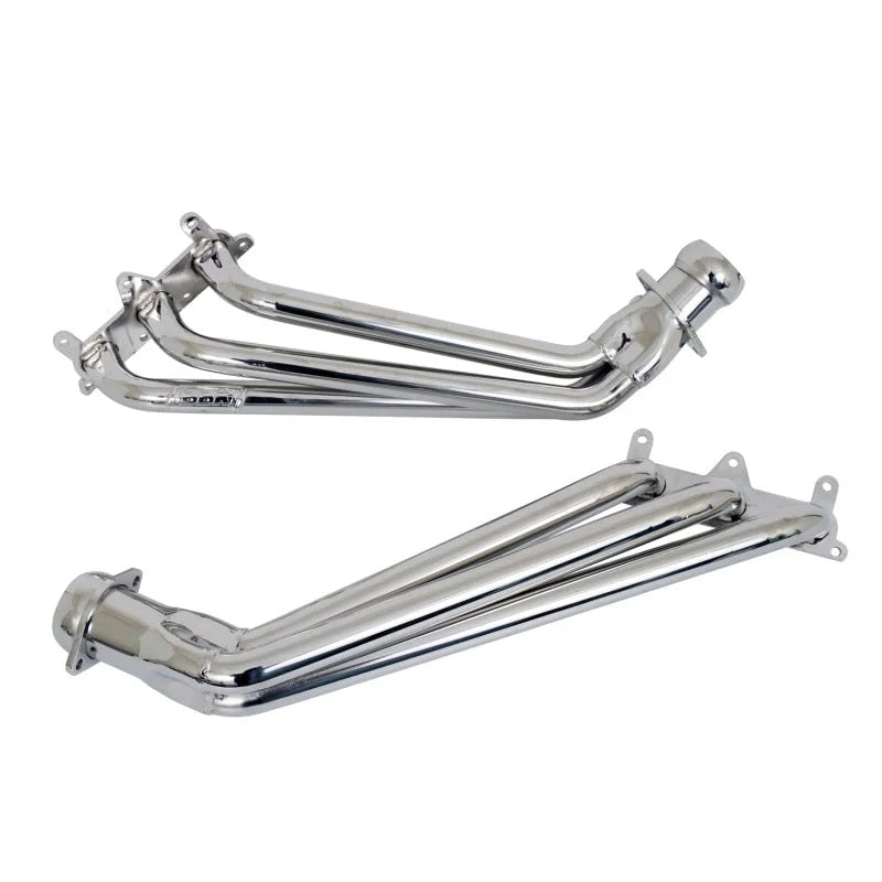 BBK 10-11 Camaro V6 Long Tube Exhaust Headers With Converters - 1-5/8 Chrome - Additional View 6