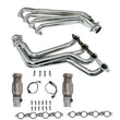 Load image into Gallery viewer, BBK 10-15 Camaro LS3 L99 Long Tube Exhaust Headers With Converters - 1-3/4 Chrome - Side View